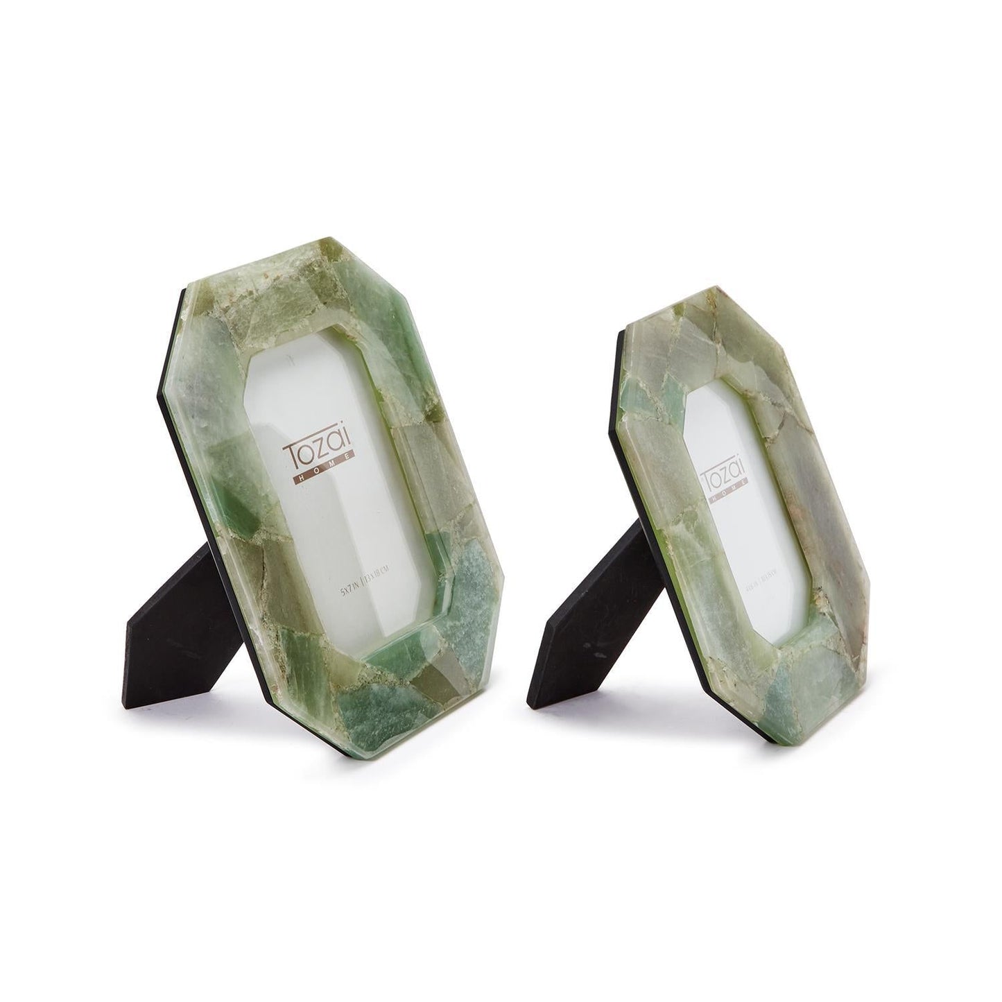 Green Quartz Photo Frame Set of 2