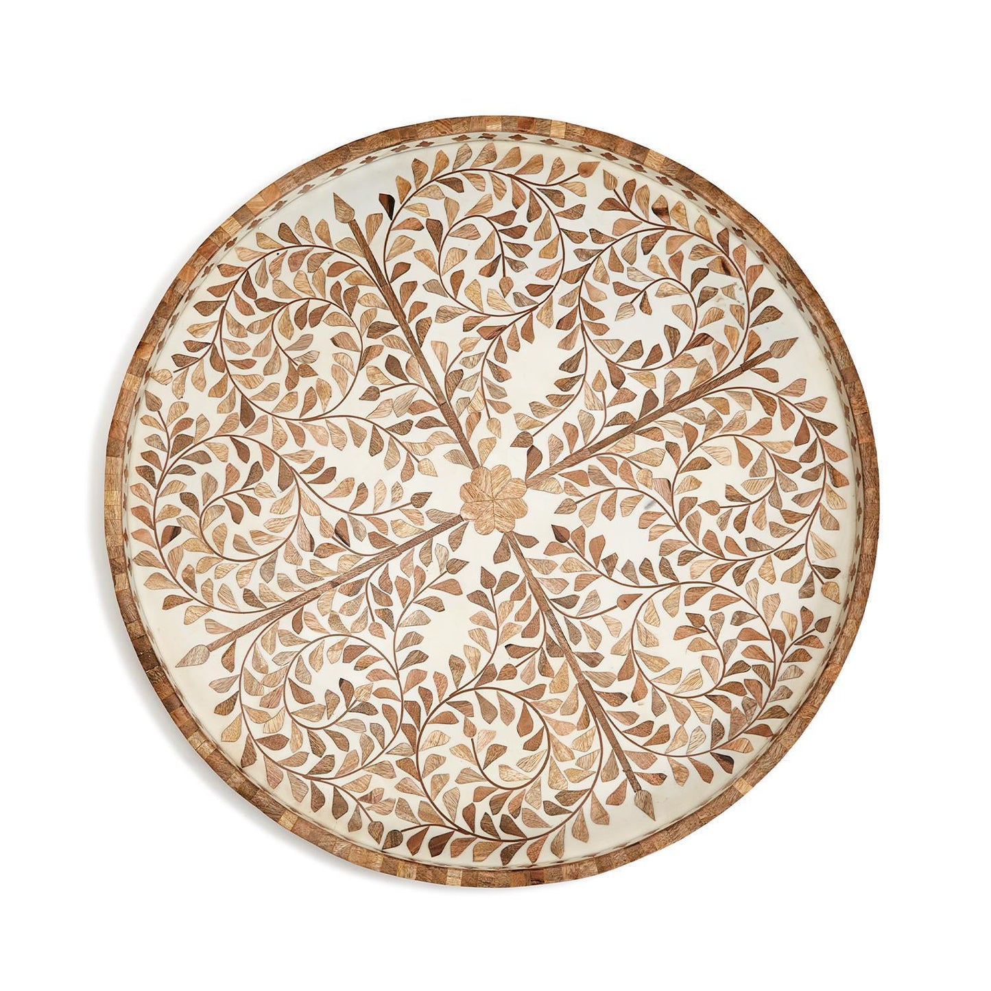 Jaipur Palace Natural Inlaid Decorative Tray