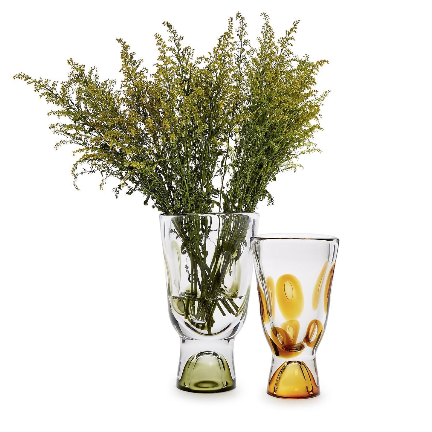 Visions Art Glass Vase Set of 2