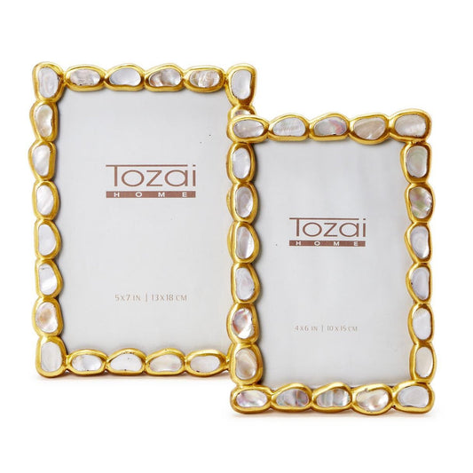 Mother of Pearl Photo Frame Set of 2