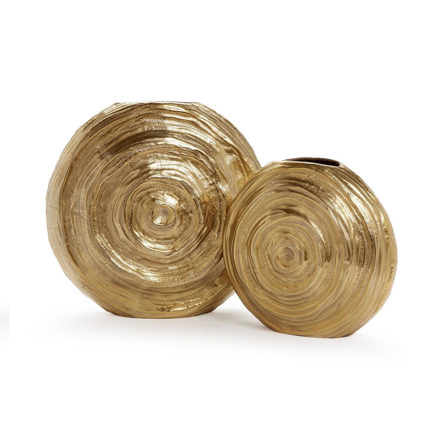 All Swirls Golden Vase Set of 2