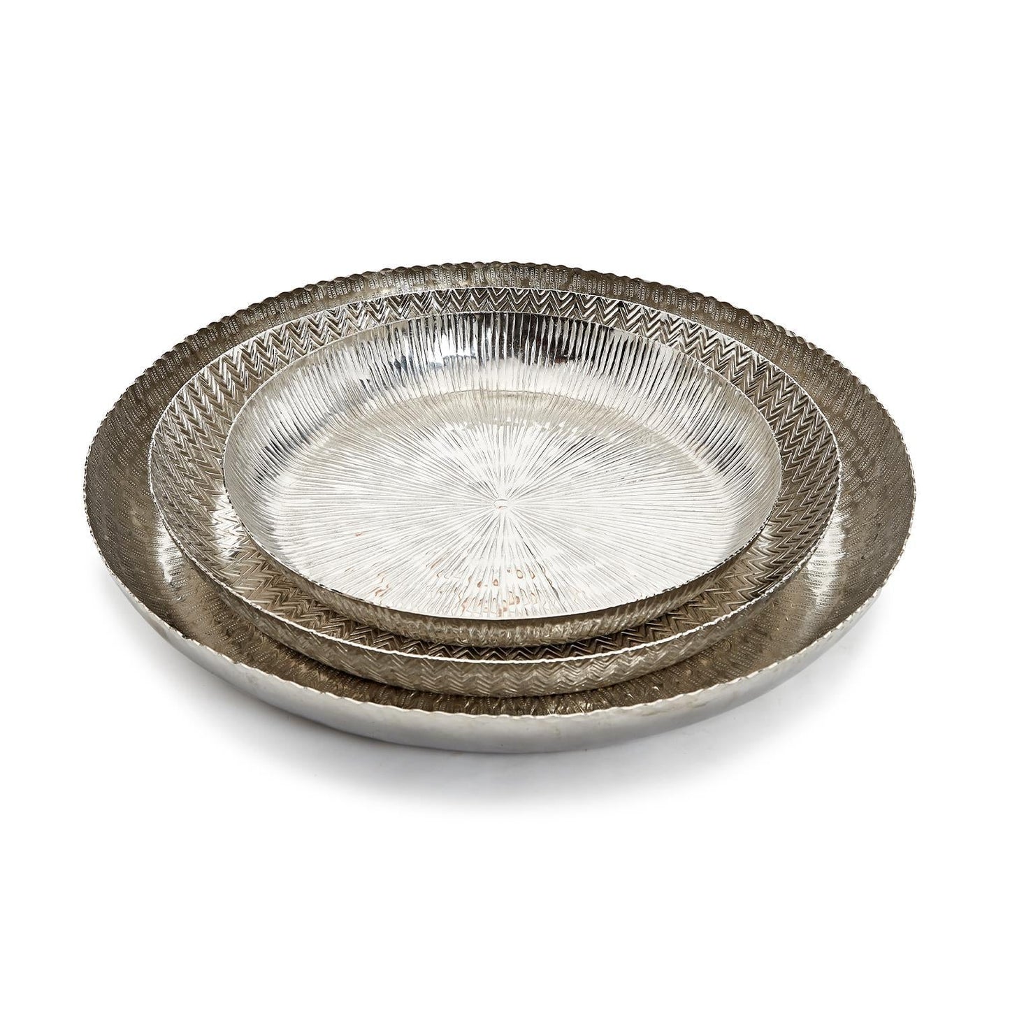 Hammered Tray Set of 3