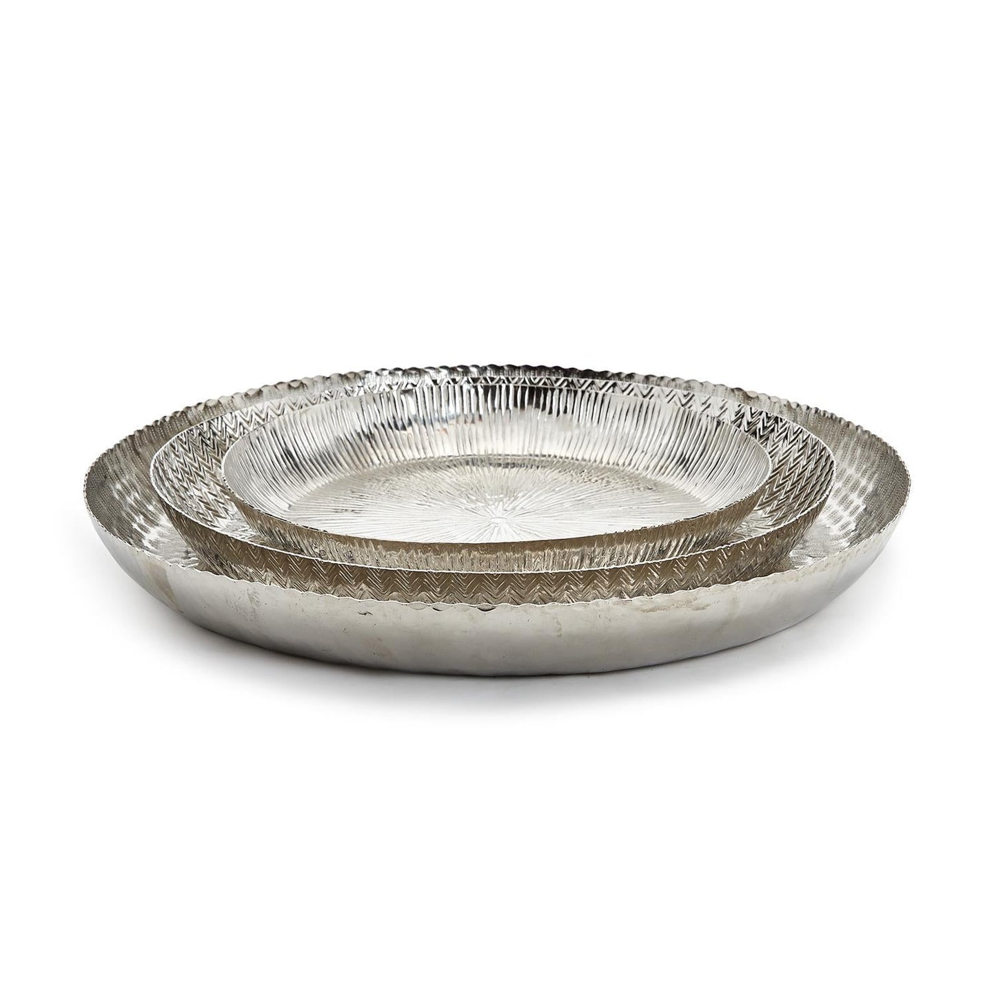 Hammered Tray Set of 3