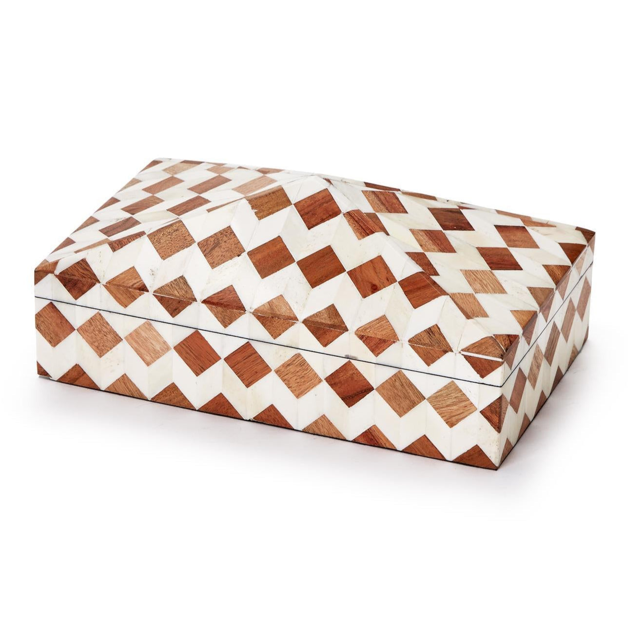 Pyramid Mosaic Covered Box
