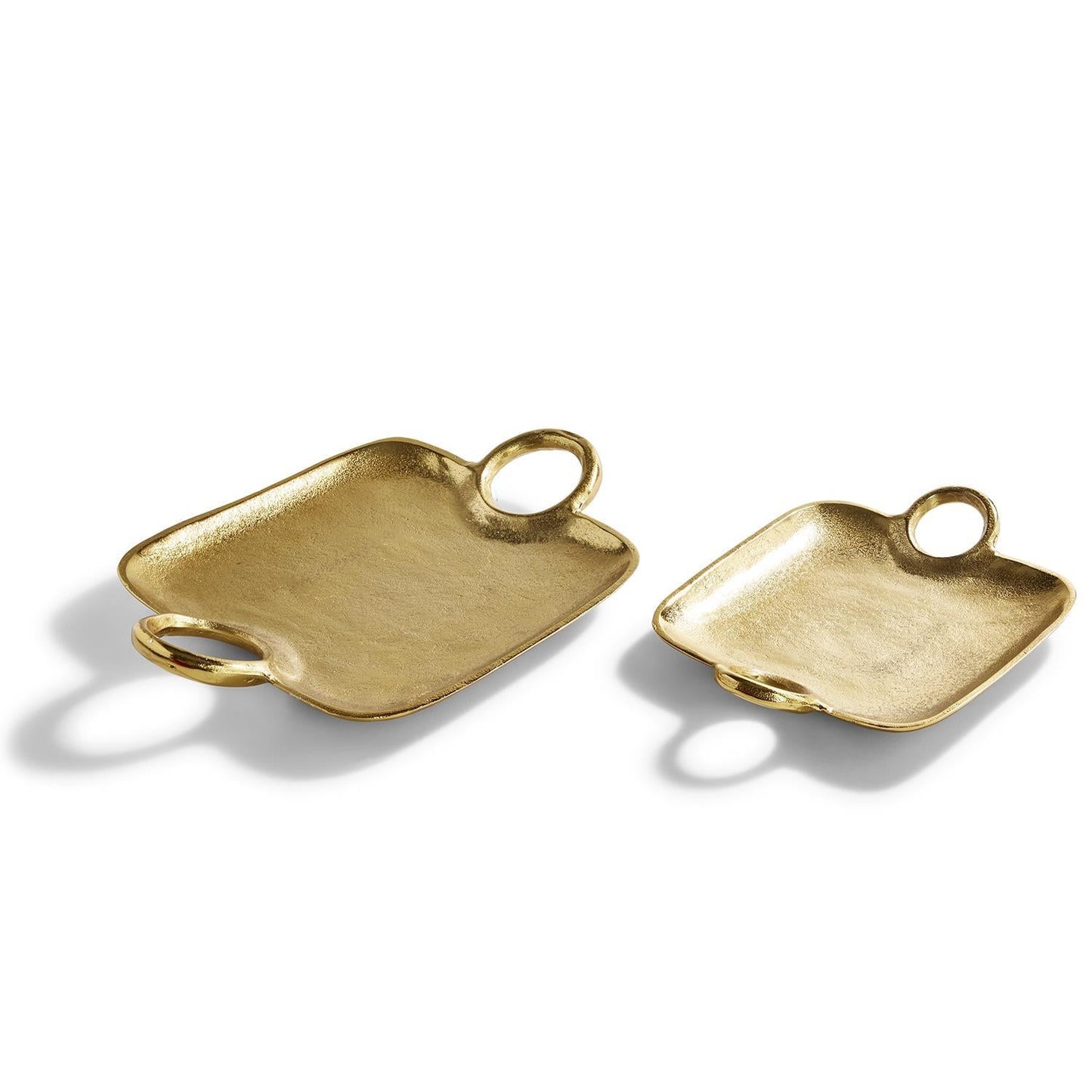 Metropolitan Decorative Gold Tray Set of 2