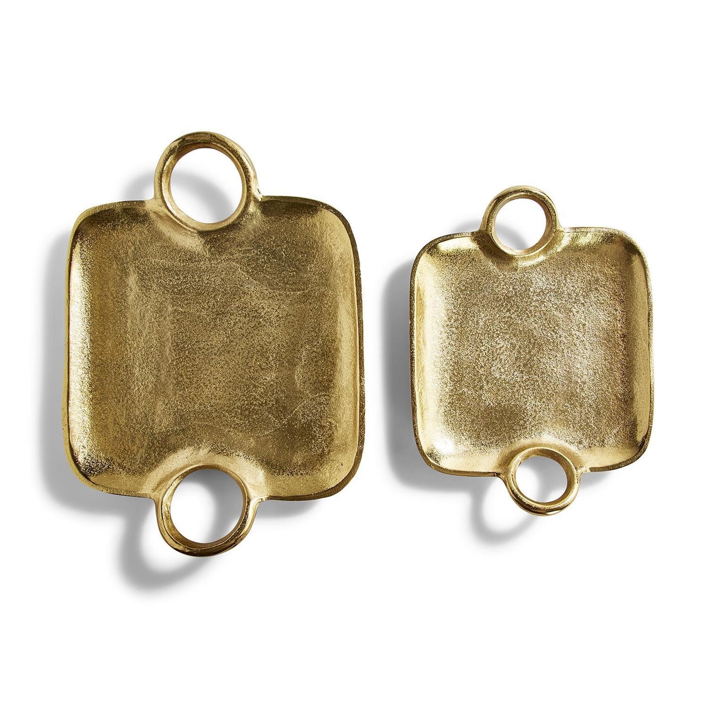 Metropolitan Decorative Gold Tray Set of 2