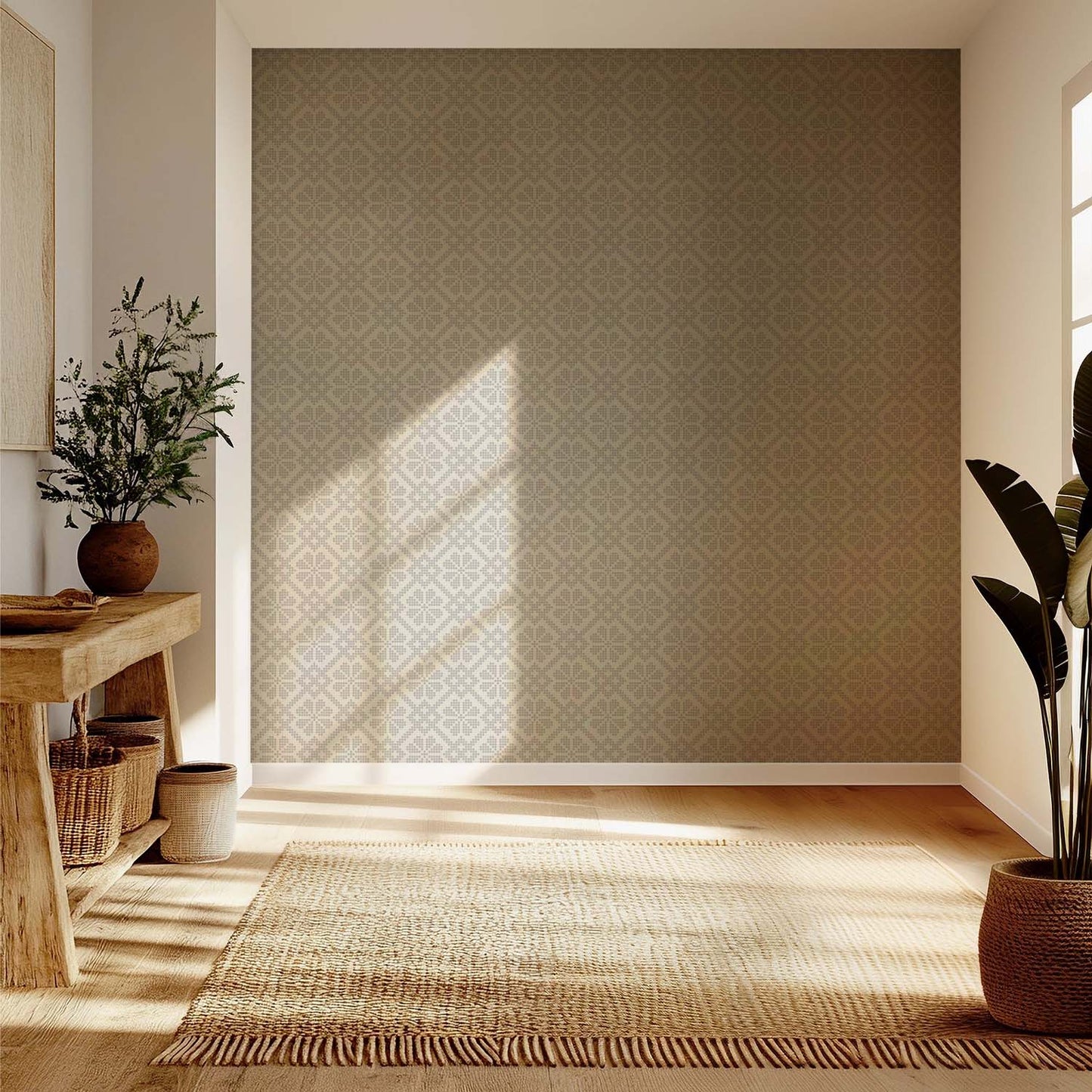 Mitchell Black Villa Mosaic Wallpaper