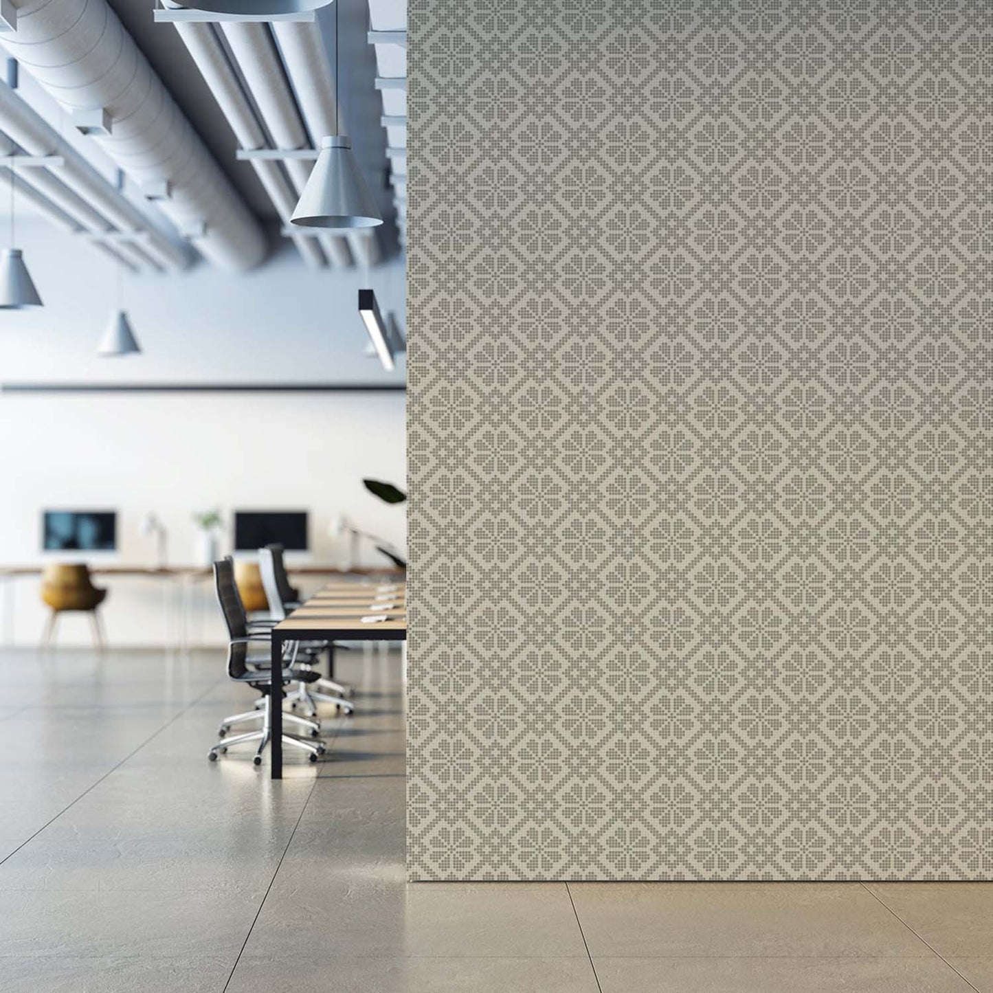 Mitchell Black Villa Mosaic Wallpaper