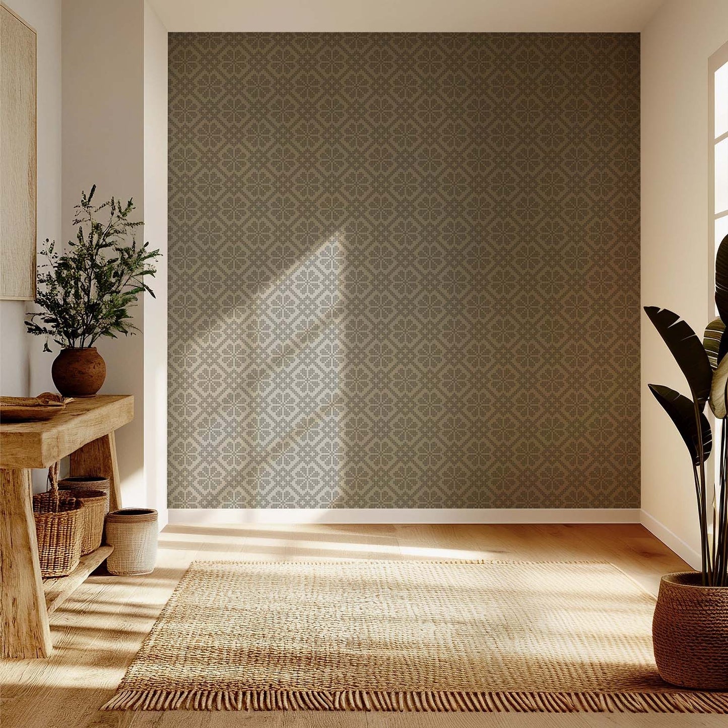 Mitchell Black Villa Mosaic Wallpaper