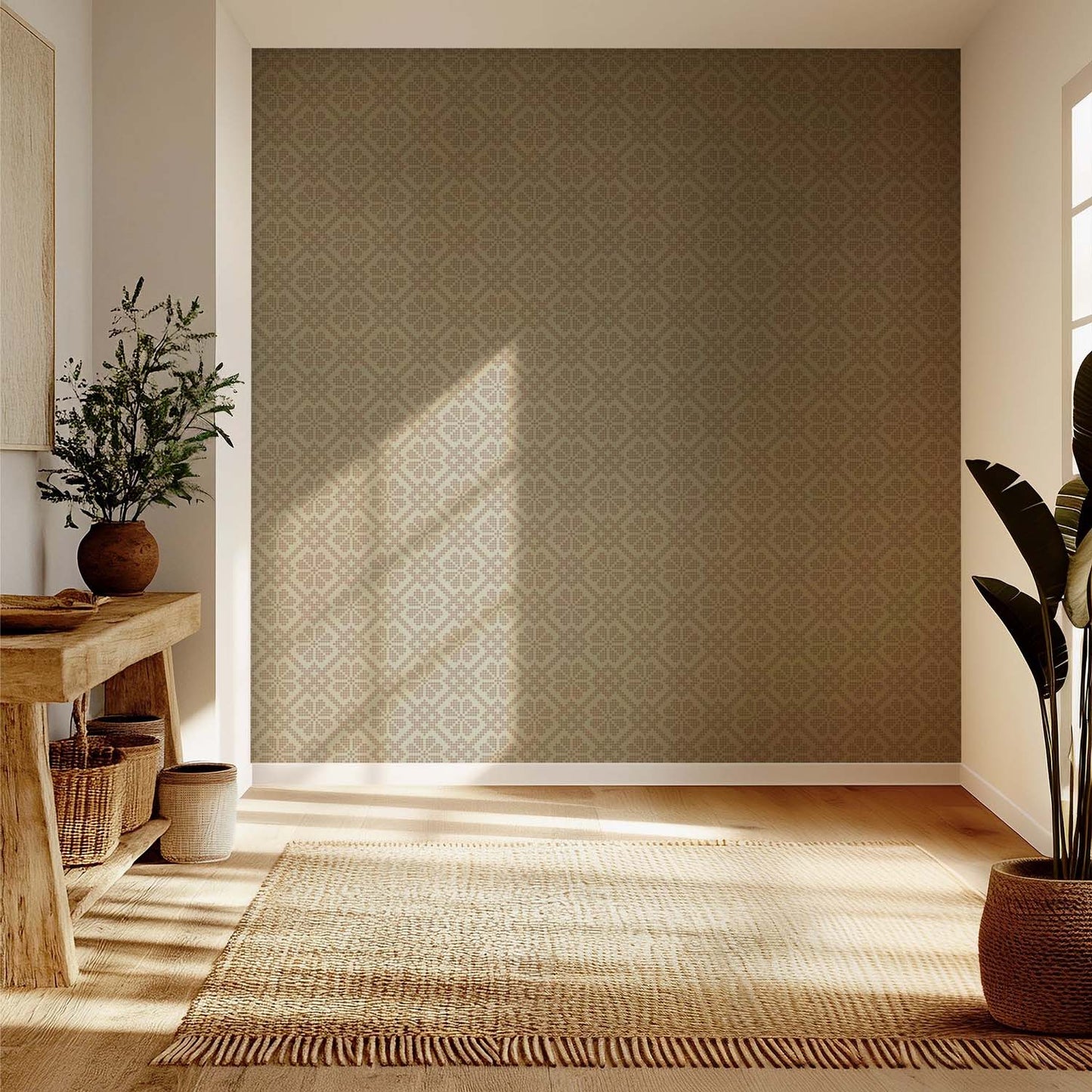 Mitchell Black Villa Mosaic Wallpaper