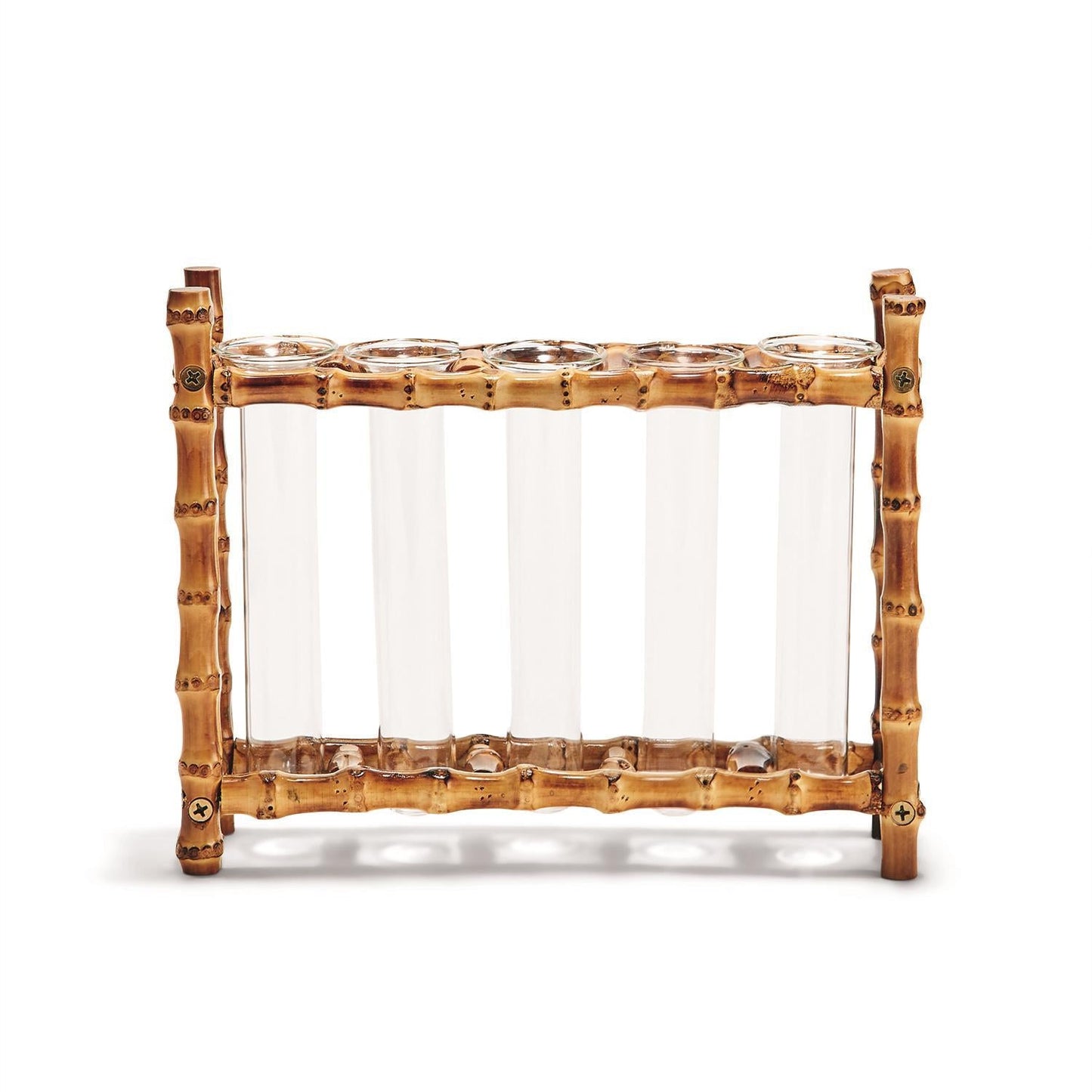 Natural Bamboo Glass Tubes Vase