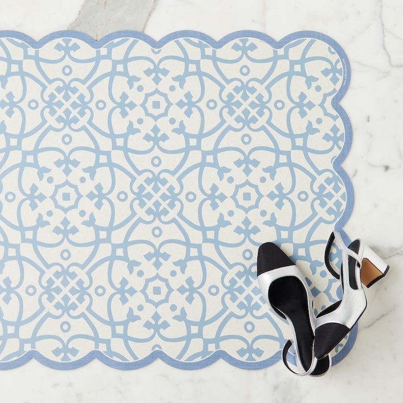 Etu Home Scalloped Floor Mat