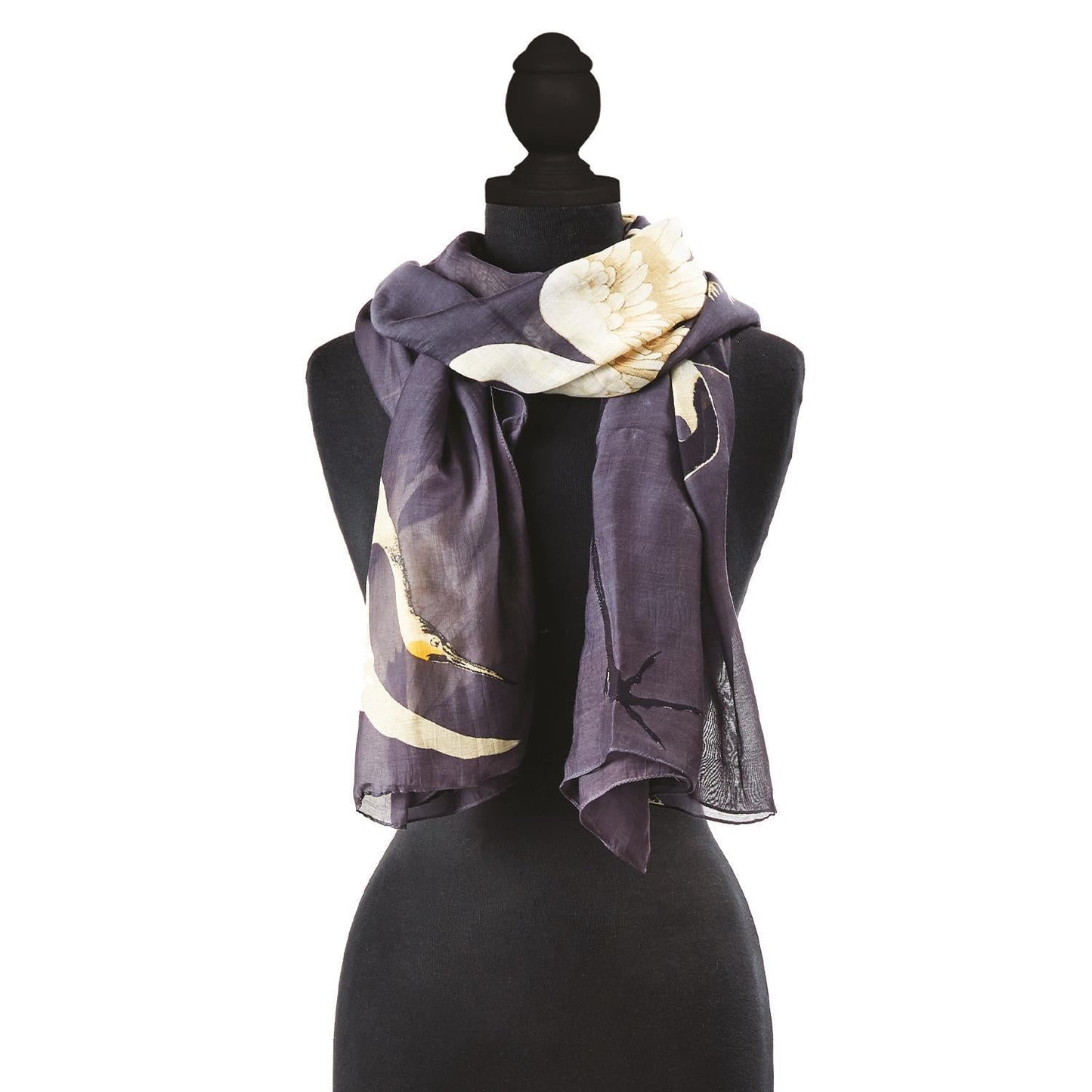 Heron Charcoal Scarf