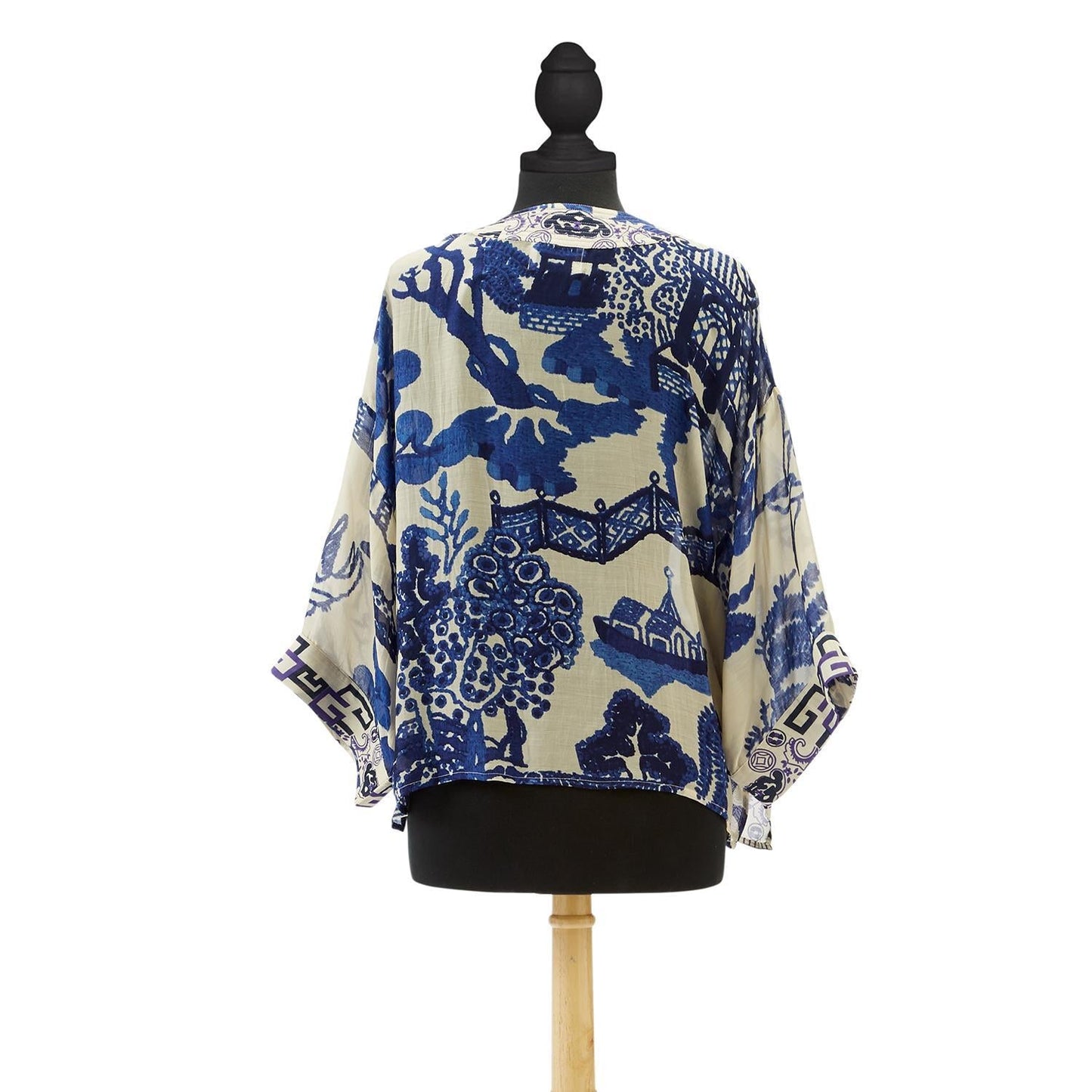 Giant Willow Blue Short Kimono