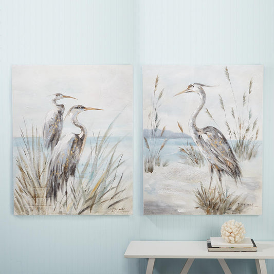 Shore Bird Canvas Art Set of 2