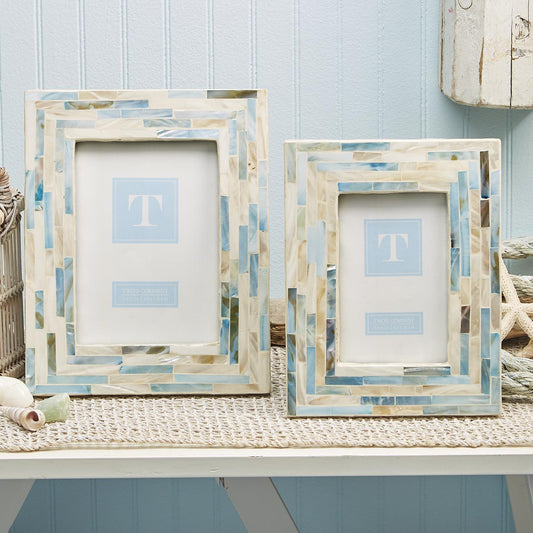 Shimmering Blues Photo Frame Set of 2