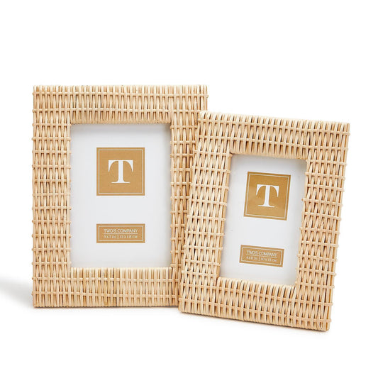 Criss Cross Weave Photo Frame Set of 2