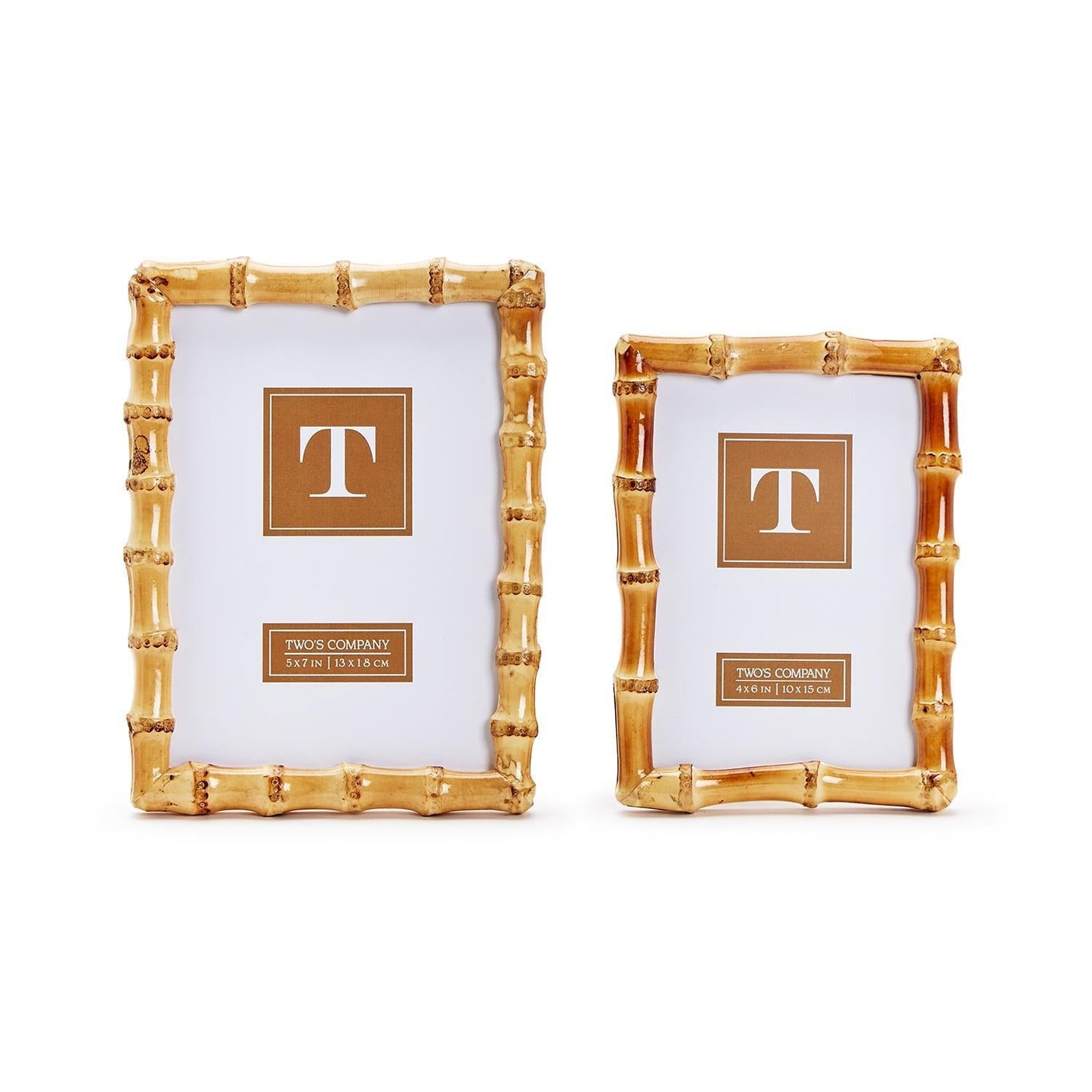 Blonde Bamboo Photo Frame Set of 2