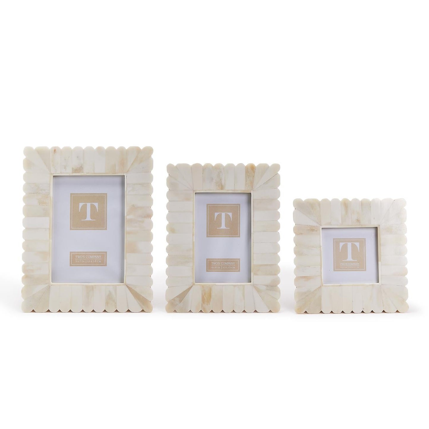Scalloped Photo Frame Set of 3