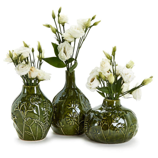 Floral Scape Vase Set of 3