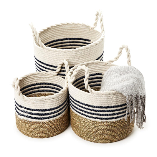 Circular Weave Basket Set of 3