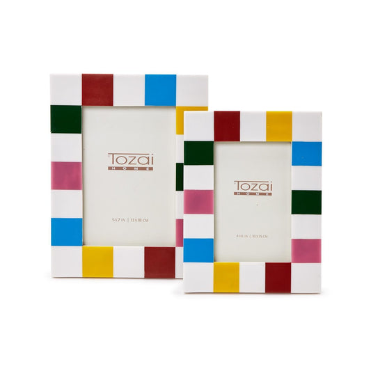 Colorblock Photo Frame Set of 2