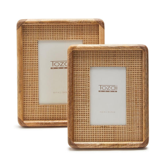 Cane Photo Frame Set of 2