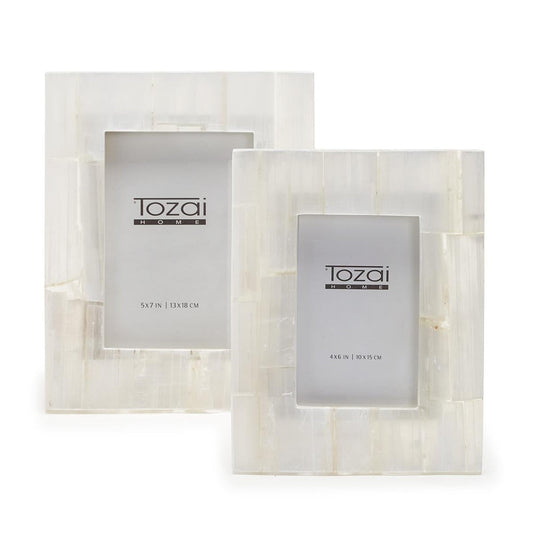 Selenite Photo Frame Set of 2