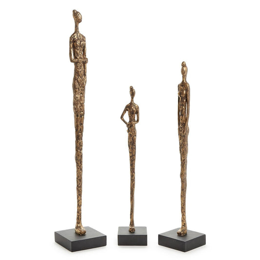 Standing Tall Female Sculpture Set of 3