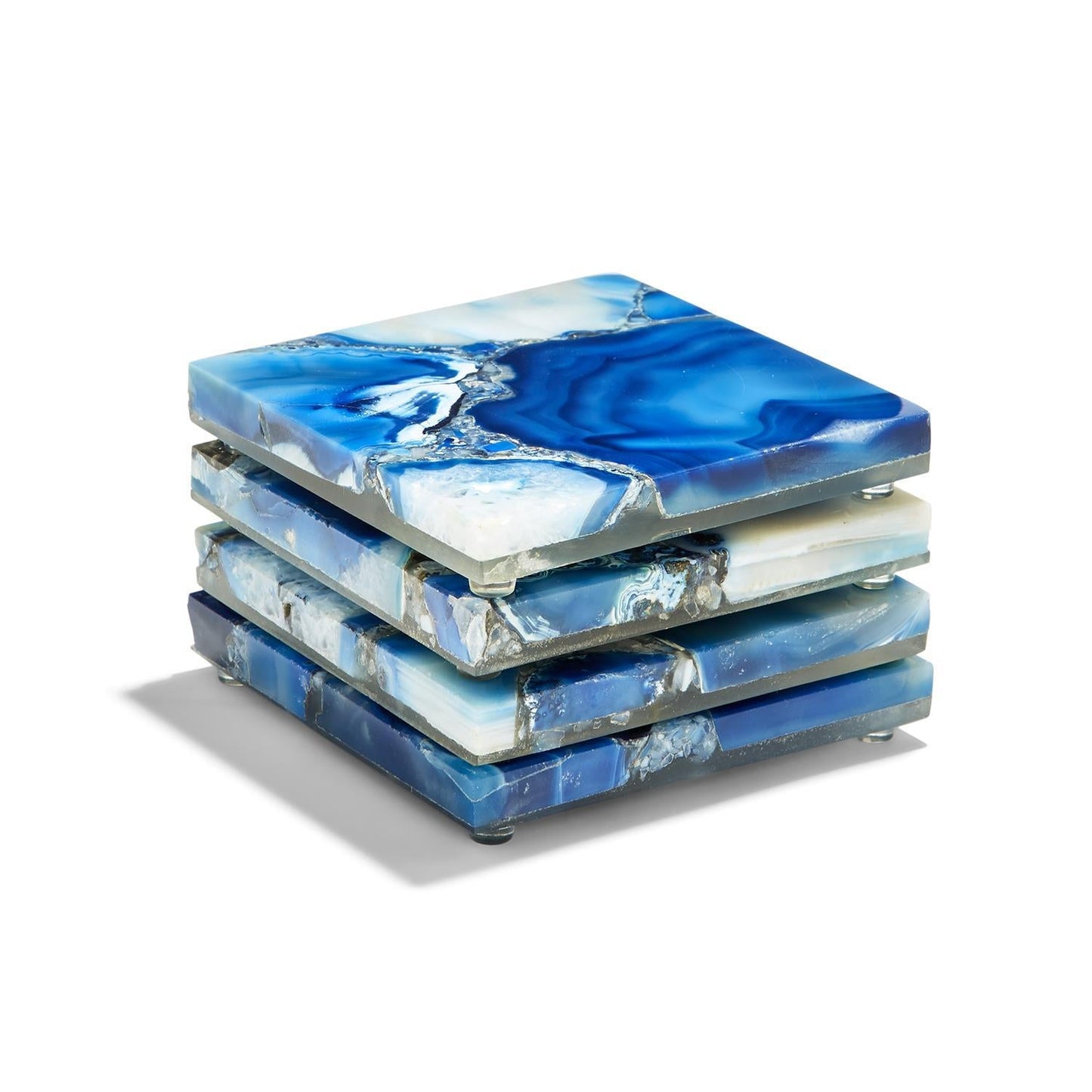 Blue Agate Coaster Set of 4
