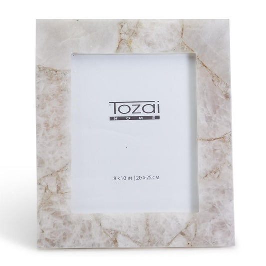 White Quartz Photo Frame
