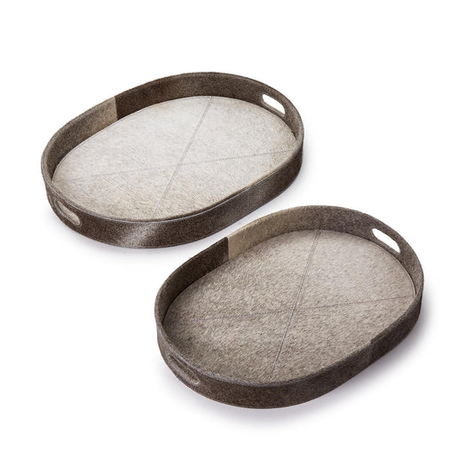 Cowhide Tray Set of 2