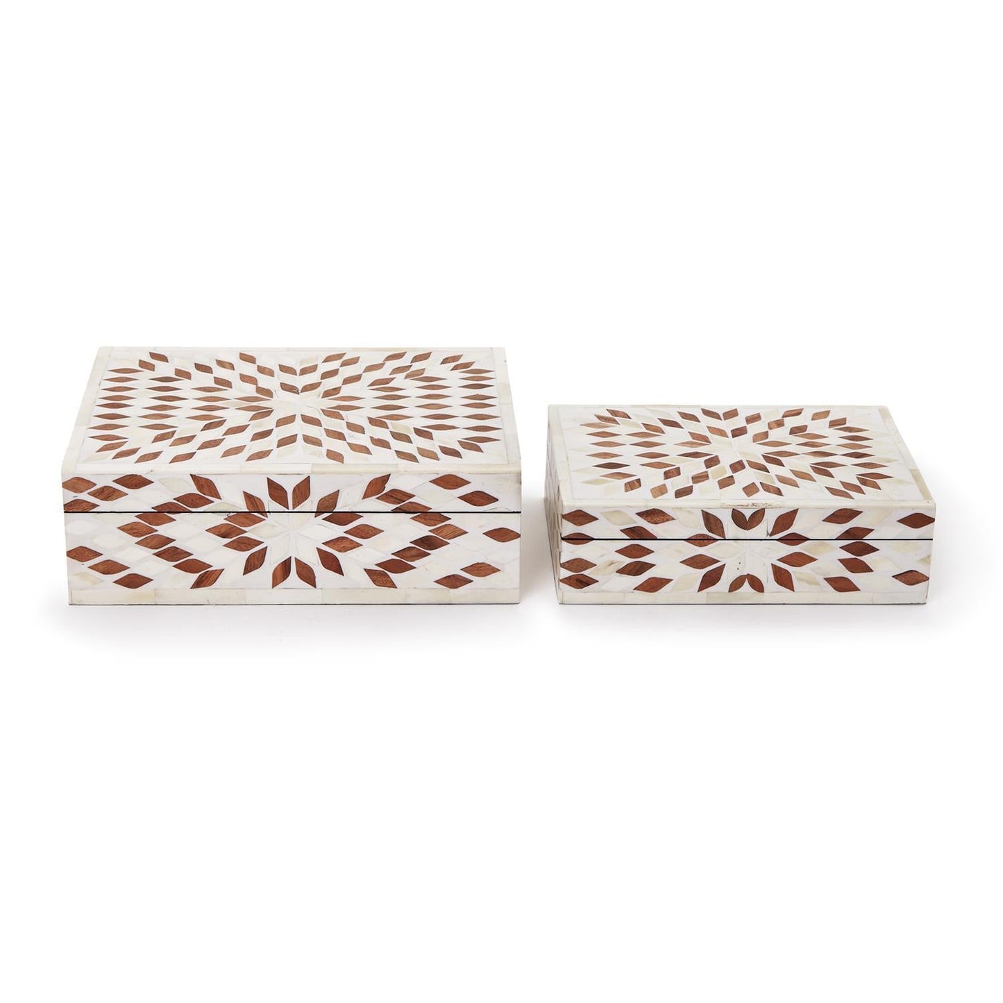 Raffles Hinged Covered Box Set of 2