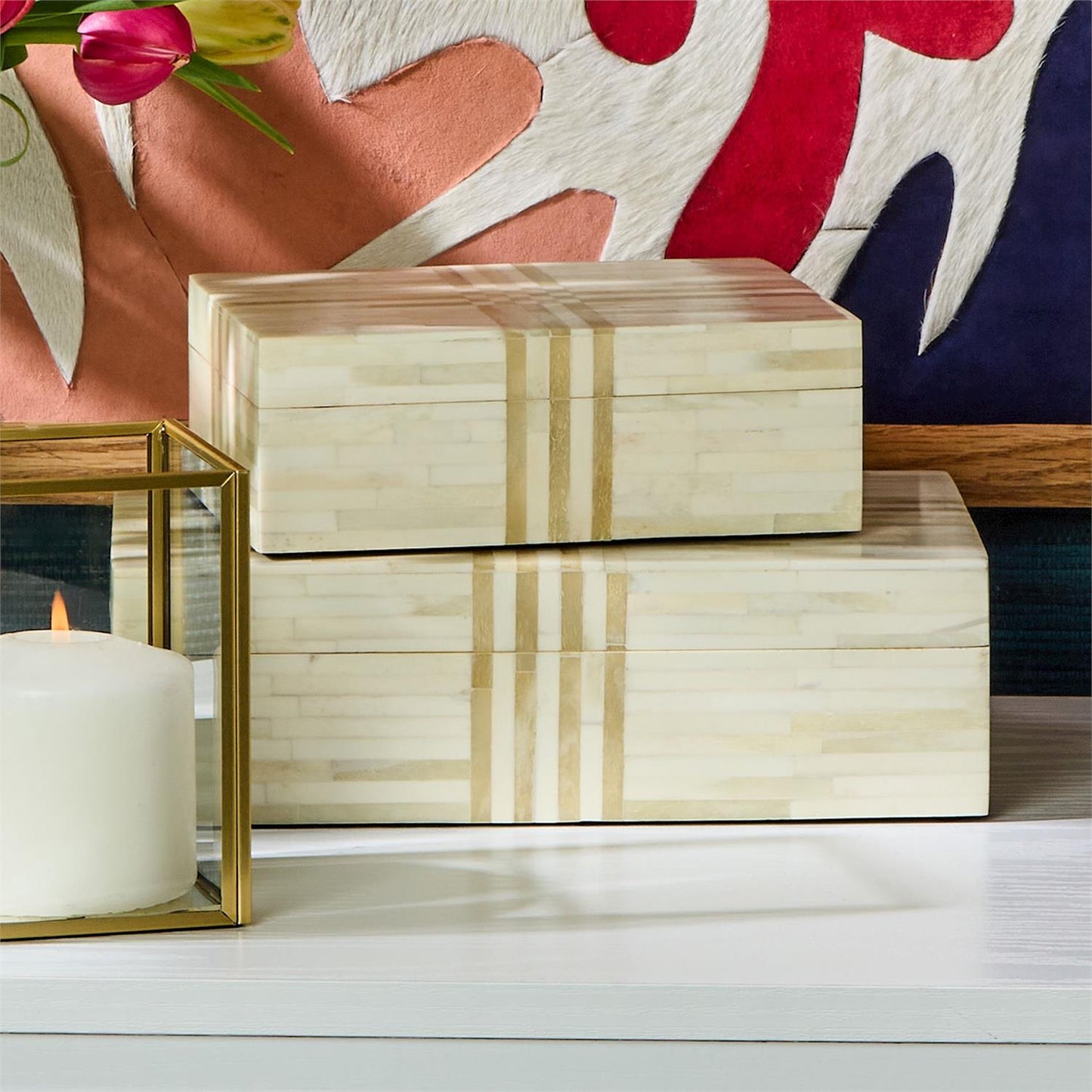 Monaco Covered Box Set of 2