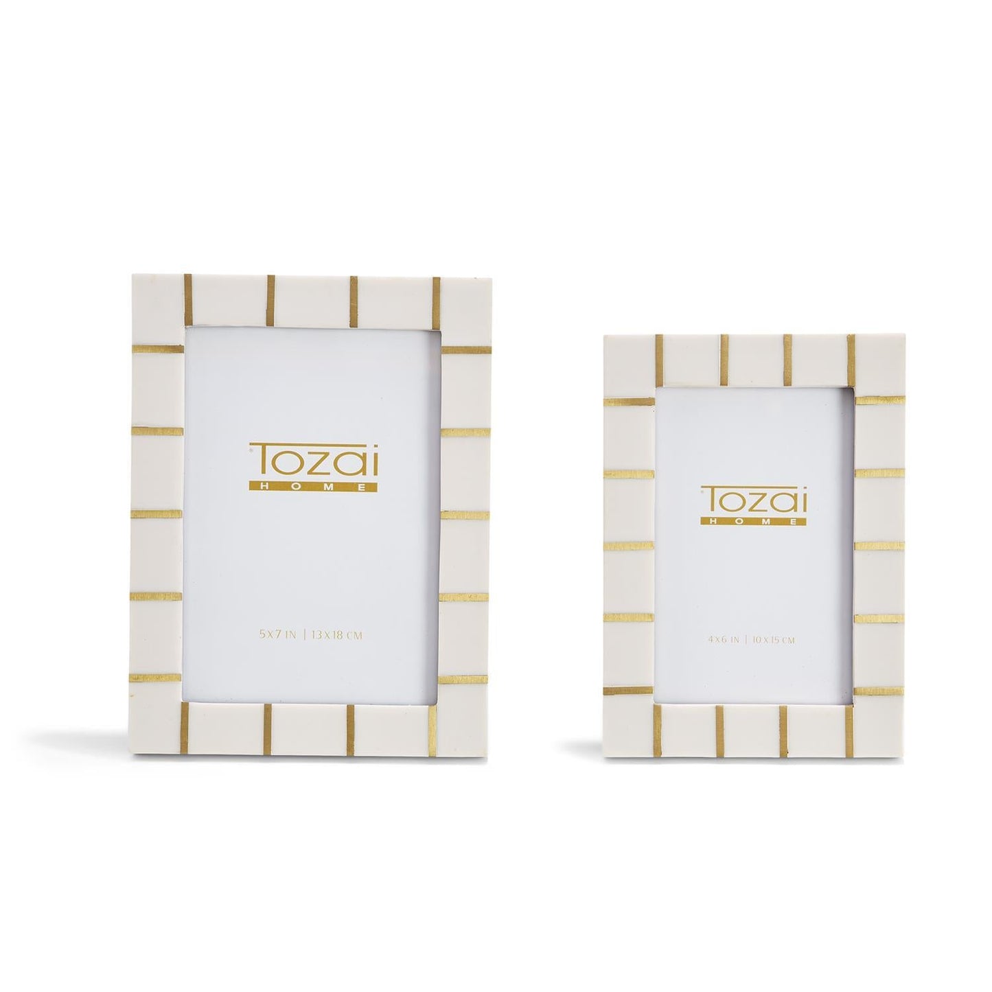Lines Brass Lines Photo Frame Set of 2
